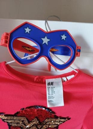 Маскарадний костюм чудо жінка дівчинка супергерой марвел 5-6 років2 фото