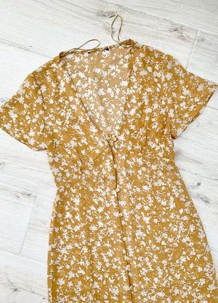 Женское шифоновое платье летнее миди zara2 фото