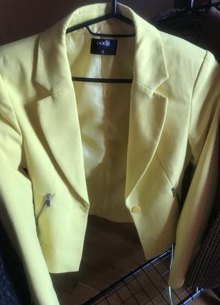 Піджак яскраво жовтий 🥰