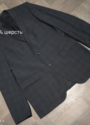 Стильный шерстяной пиджак, жакет hugo boss.3 фото