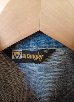 Куртка джинсовая винтажная редкая vintage wrangler size 463 фото