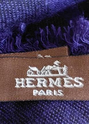 Велика хустка з логотипом  hermes3 фото