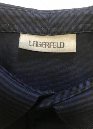 Поло лонгслив футболка мужская темно-синий navy бренд lagerfeld3 фото
