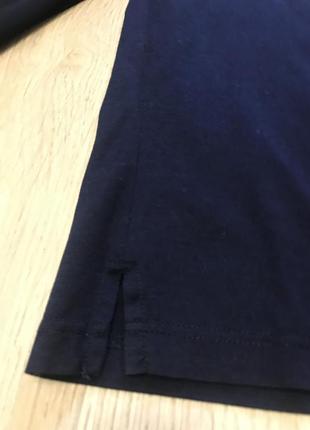 Поло лонгслив футболка мужская темно-синий navy бренд lagerfeld8 фото