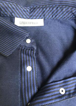 Поло лонгслив футболка мужская темно-синий navy бренд lagerfeld6 фото