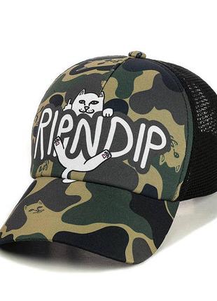 Бейсболка с сеткой "ripndip"