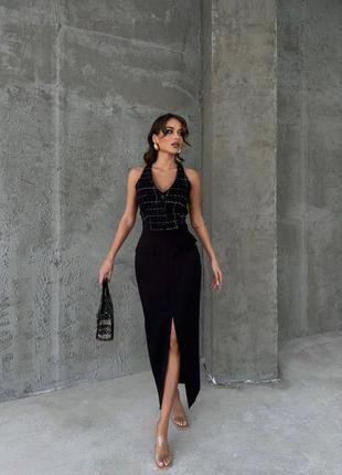 Елегантна сукня міді приталеного крою в стилі zara4 фото