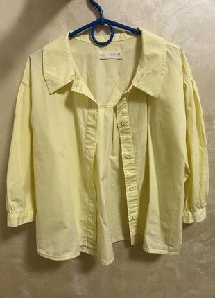 Трендовая блуза рубашка zara 11-12 лет 152 см