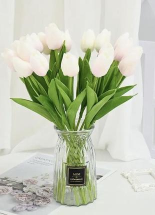Тюльпаны латексные, искусственные цветы, декор3 фото