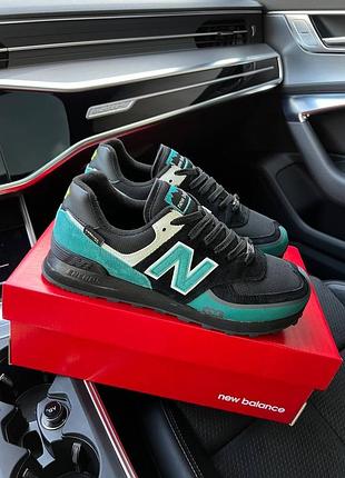 Чоловічі кросівки в стилі new balance 574 tp2 нью беленс / демісезонні / весняні, літні, осінні / шкіра, замша, текстиль / білі, чорні, сірі