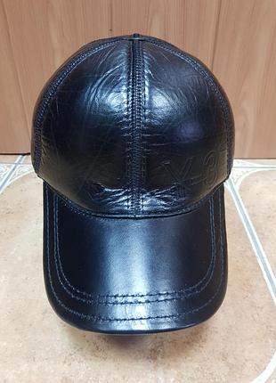 Бейсболка шкіряна