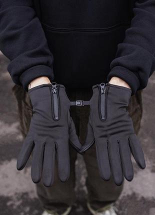 Сенсорні перчатки without gloves softshell 16-12 black5 фото