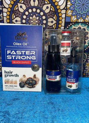 Faster strong black garlic oilex oil hair growth фастер спрей против выпадения волос 100 мл египет