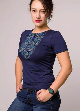 Футболка вышиванка, жіноча вишиванка жіноча батал