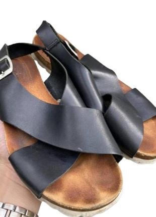 Кожаные босоножки в стиле birkenstock4 фото