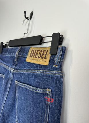 Diesel шикарные джинсы из синего вареного денима.5 фото