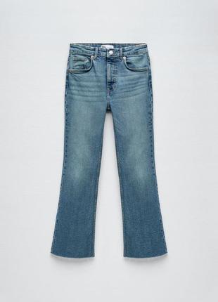 Модные голубые джинсы - клеш7 фото