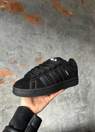 Кроссовки женские черные adidas campus total black