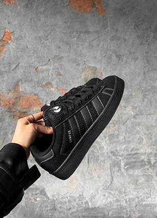 Кроссовки женские черные adidas campus total black2 фото