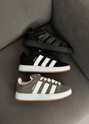 Кроссовки женские черные adidas campus total black7 фото