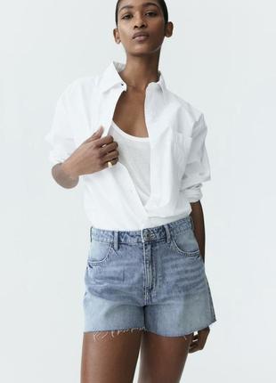 Трендові джинсові шорти high waist h&m2 фото