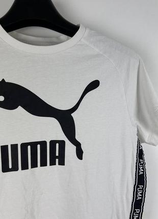 Женская футболка puma с лампасами2 фото