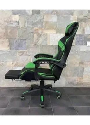 Геймерське крісло vecotti gt 
чорно-зелене
з підставкою для ніг3 фото
