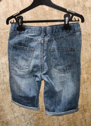 Шорти джинсові ( темні) 
бренд "denim co" 9/11 ріст до 145 максимально.