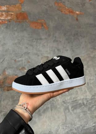 Adidas campus black white3 фото