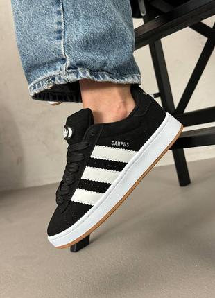 Adidas campus black white5 фото