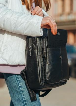 Жіночий рюкзак з натуральної шкіри від olivia leather — 235158 фото
