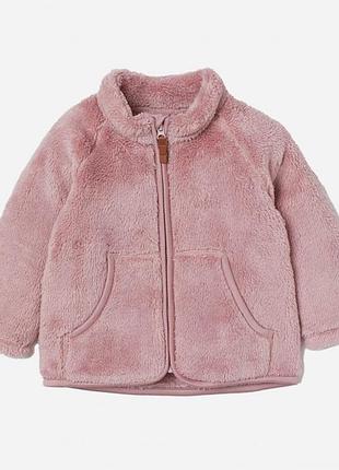 Меховушка кофта тёплая 12-18 мес h&m
