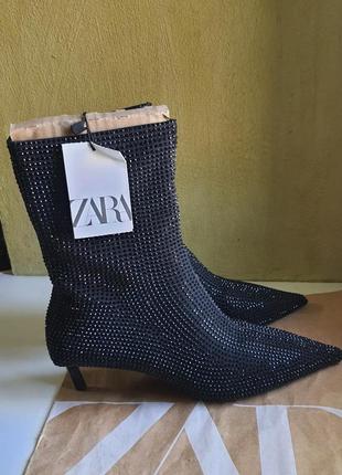 Ботинки чулки zara 37 размер8 фото
