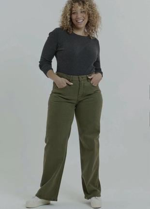 Коттоновые брюки штаны хаки🍃большой размер🍃большой рост5 фото