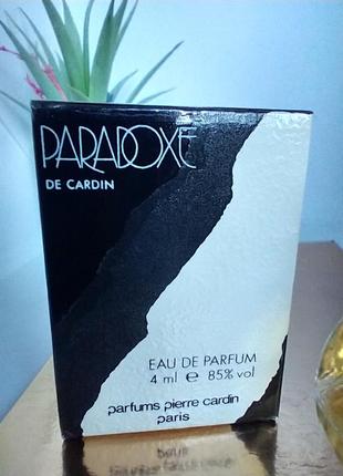 Paradoxe pierre cardin винтаж миниатюра 4мл4 фото