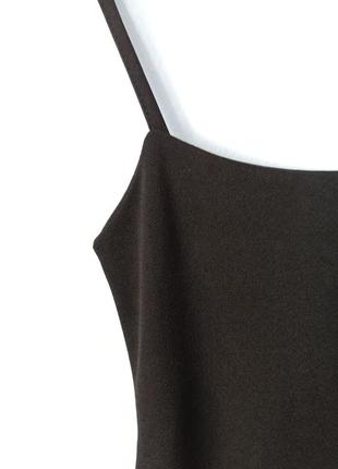 Платье короткое маленькое черное платье с тонкими бретельками базовая plt2 фото