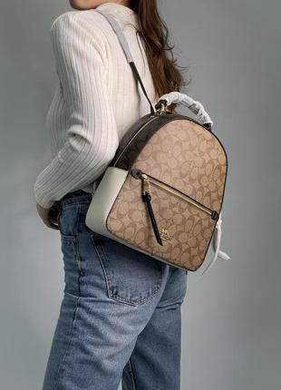 Женский рюкзак стиля coach jordyn backpack in signature canvas premium.