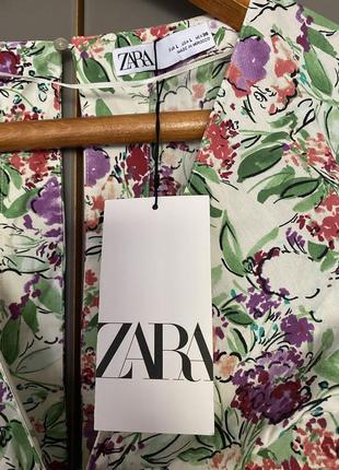 Новое летнее длинное платье zara, р. l, с красивой спинкой, с бирками7 фото