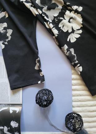 Блуза довгі рукава віскоза м з квітковим принтом7 фото