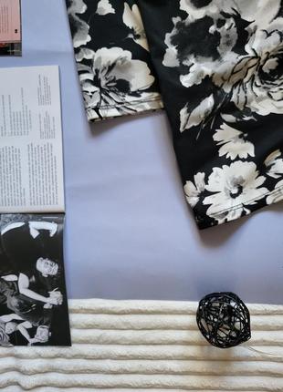 Блуза довгі рукава віскоза м з квітковим принтом5 фото
