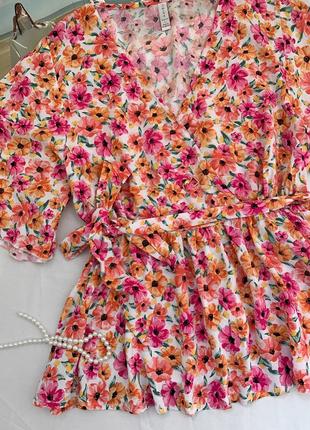 Блуза в цветы amisu2 фото