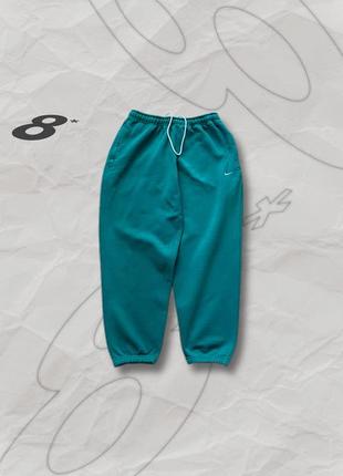 Широкие спортивные брюки nike lab / брюки nike swoosh premium (drill)1 фото