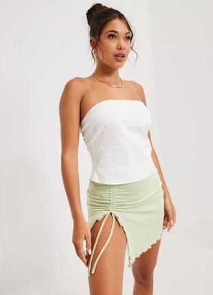 Новая мини юбка drawstring mini skirt nelly1 фото