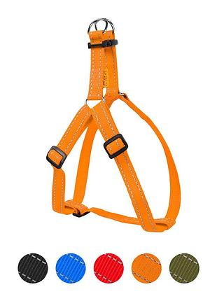 Шлея dog extreme нейлоновая регулируемая (ширина 25мм, в:60-90см) оранжевый