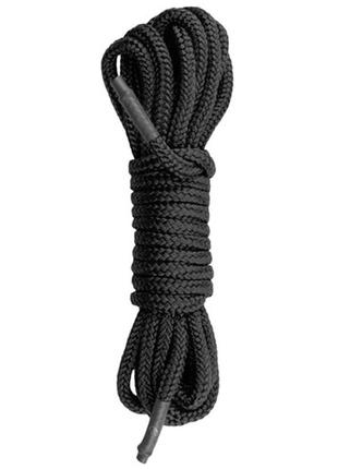 Бондажна мотузка easytoys, нейлонова, чорна, 5 м  18+