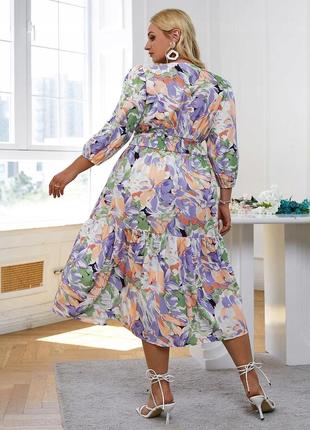 Чудова квіткова сукня батал, 1500+ відгуків, найбільший вибір3 фото