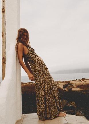 Шикарное леопардовое платье zara5 фото