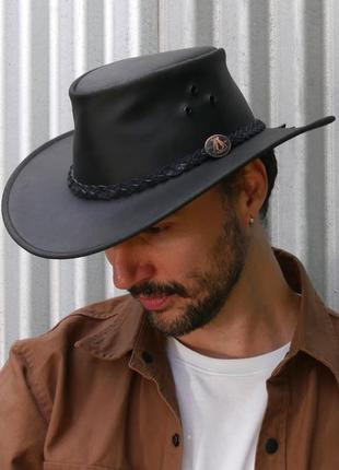 Кожаная ковбойская шляпа jacaru kangaroo leather hat