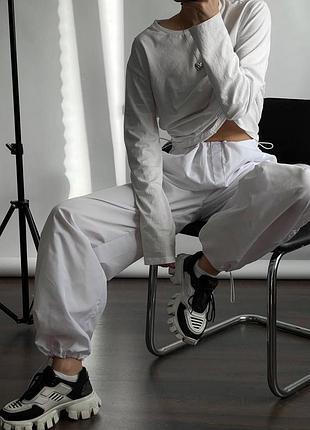 Карго брюки парашюты широкие спортивные штаны4 фото