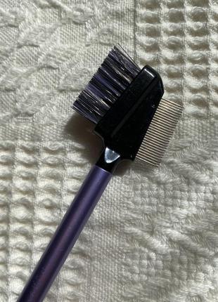 Расческа для ресниц и бровей real techniques (реал техникс) lash-brow groomer щетка металлическая (17 см)9 фото
